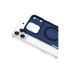 MARSİLYAN™- Apple İphone 17 Pro Combo Sert Şeffaf Magsafe Kapak - Mavi