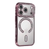 MARSİLYAN™- Apple İphone 17 Pro Joke Simli Magneticsafe Kılıf - Pembe
