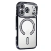 MARSİLYAN™- Apple İphone 17 Pro Joke Simli Magneticsafe Kılıf - Siyah