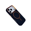MARSİLYAN™-  Apple İphone 17 Pro Luno Deri Magsafe Kapak - Mavi