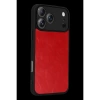MARSİLYAN™- Apple İphone 17 Pro Max Aras Deri Kapak - Kırmızı