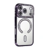 MARSİLYAN™- Apple İphone 17 Pro Max Joke Simli Magneticsafe Kılıf - Derin Mor