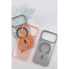 MARSİLYAN™-  Apple İphone 17 Pro Max Pc Blank Magsafe Kapak - Turuncu