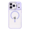 MARSİLYAN™-  Apple İphone 17 Pro Max Remim Lensli Magsafe Standlı Kapak - Lila
