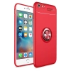 MARSİLYAN™- Apple İphone 6 Kılıf Range Yüzüklü Silikon - Kırmızı