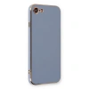 MARSİLYAN™- Apple İphone 7 Kılıf Volet Silikon - Mavi