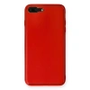 MARSİLYAN™- Apple İphone 7 Plus Kılıf Coco Deri Silikon Kapak - Kırmızı