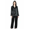 MARSiLYAN- Arias Closet Siyah İkili Saten Gecelik Pijama Takımı 7647