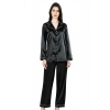 MARSiLYAN- Arias Closet Siyah İkili Saten Gecelik Pijama Takımı 7647