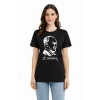 MARSiLYAN- Atatürk Baskılı Tişört Kısa Kollu Bisiklet Yaka T-Shirt - Siyah