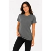 MARSiLYAN- Basic Tişört Bisiklet Yaka Kısa Kol Günlük Yazlık Slim Fit T-Shirt - Antrasit