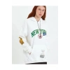 MARSiLYAN- Baskılı Kapüşonlu Sweatshirt - Beyaz