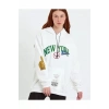 MARSiLYAN- Baskılı Kapüşonlu Sweatshirt - Beyaz
