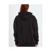 MARSiLYAN- Baskılı Kapüşonlu Sweatshirt - Siyah