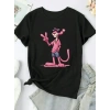 MARSiLYAN- Baskılı Oversize Bisiklet Yaka T-shirt - Beyaz