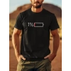 MARSiLYAN- Baskılı Oversize Bisiklet Yaka T-shirt - Siyah