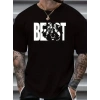 MARSiLYAN- Baskılı Oversize Bisiklet Yaka T-shirt - Siyah