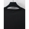 MARSiLYAN- Baskılı Oversize Bisiklet Yaka T-shirt - Siyah