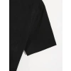 MARSiLYAN- Baskılı Oversize Bisiklet Yaka T-shirt - Siyah