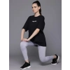 MARSiLYAN- Baskılı Oversize T-shirt - Siyah