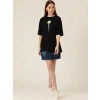 MARSiLYAN- Baskılı T-shirt - Siyah