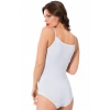 MİRAY- Bayan İp Askılı Çıtçıtlı Body Beyaz