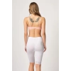 MARSiLYAN-  Beyaz MI Emay 3004 Soft Uzun Paça Dantel Boxer