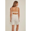 MARSiLYAN-  Beyaz MI Emay 3005 Soft Uzun Paçalı Boxer Korse