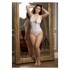 MARSİLYAN- Beyaz Taşlı Bodysuit - 889