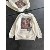 MARSiLYAN- Bisiklet Yaka Baskılı SweatShirt - Beyaz