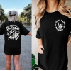 MARSiLYAN- Bisiklet Yaka Baskılı T-shirt - Siyah