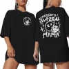 MARSiLYAN- Bisiklet Yaka Baskılı T-shirt - Siyah