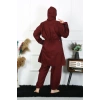 MARSiLYAN- Büyük Beden Tesettür Mayo 7XL-8XL-9XL-10XL Bordo