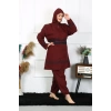MARSiLYAN- Büyük Beden Tesettür Mayo 7XL-8XL-9XL-10XL Bordo