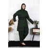 MARSiLYAN- Büyük Beden Tesettür Mayo Haki