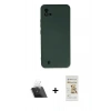 MARSİLYAN™- C11 2021 Kılıf Ahenk Serisi - Siyah Mat Seramik Nano Ekran Koruyucu + Kamera Lens Koruma Cam - SF