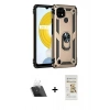 MARSİLYAN™- C21 Kılıf Ahenk Klasik Koleksiyonu - Siyah Mat Seramik Nano Ekran Koruyucu + Kamera Lens Koruma Cam - SF