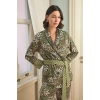 MARSiLYAN-  Çiçek Yaprak ve Etnik Desenli Pijama Takımı