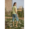 MARSiLYAN-  Desenli ve Baskılı Yoga Sport Kapri Takımı