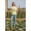 MARSiLYAN- Desenli Ve Baskılı yoga Sport Pijama Takımı
