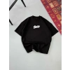 MARSiLYAN- Erkek Baskılı Oversize T-shirt - Siyah
