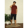 MARSiLYAN- Erkek Bordo 3lü Pijama Takım Bordo