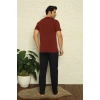 MARSiLYAN- Erkek Bordo 3lü Pijama Takım Bordo