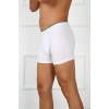 MARSiLYAN- Erkek Büyük Beden Pamuklu Likralı Boxer Beyaz