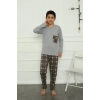 MARSiLYAN- Erkek Çocuk Penye Pijama Takım Gri