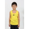 MARSiLYAN- Erkek Çocuk Sıfır Kol Penye Pijama Takım Sarı