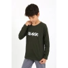 MARSiLYAN- Erkek Çocuk Uzun Kol Penye Pijama Takım Haki