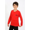 MARSiLYAN- Erkek Çocuk Uzun Kol Penye Pijama Takım Kırmızı