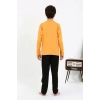 MARSiLYAN- Erkek Çocuk Uzun Kol Penye Pijama Takım Sarı