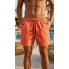 MARSiLYAN- Erkek Deniz Şortu Fermuarlı Cepli File Astarlı Hızlı Kuruyan Premium - Turuncu